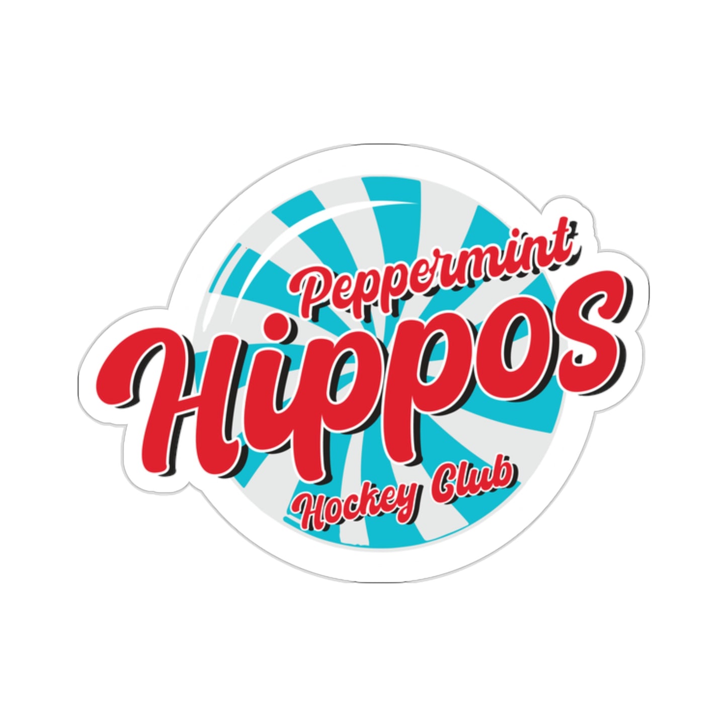 Copy of Red Hippo Sticker - Indoor