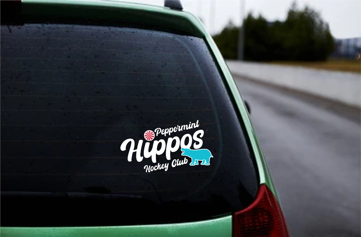Hippo Car Decal
