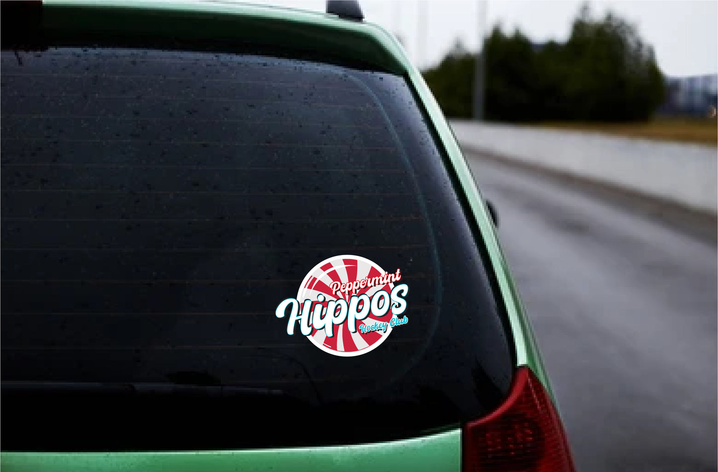 Hippo Car Decal