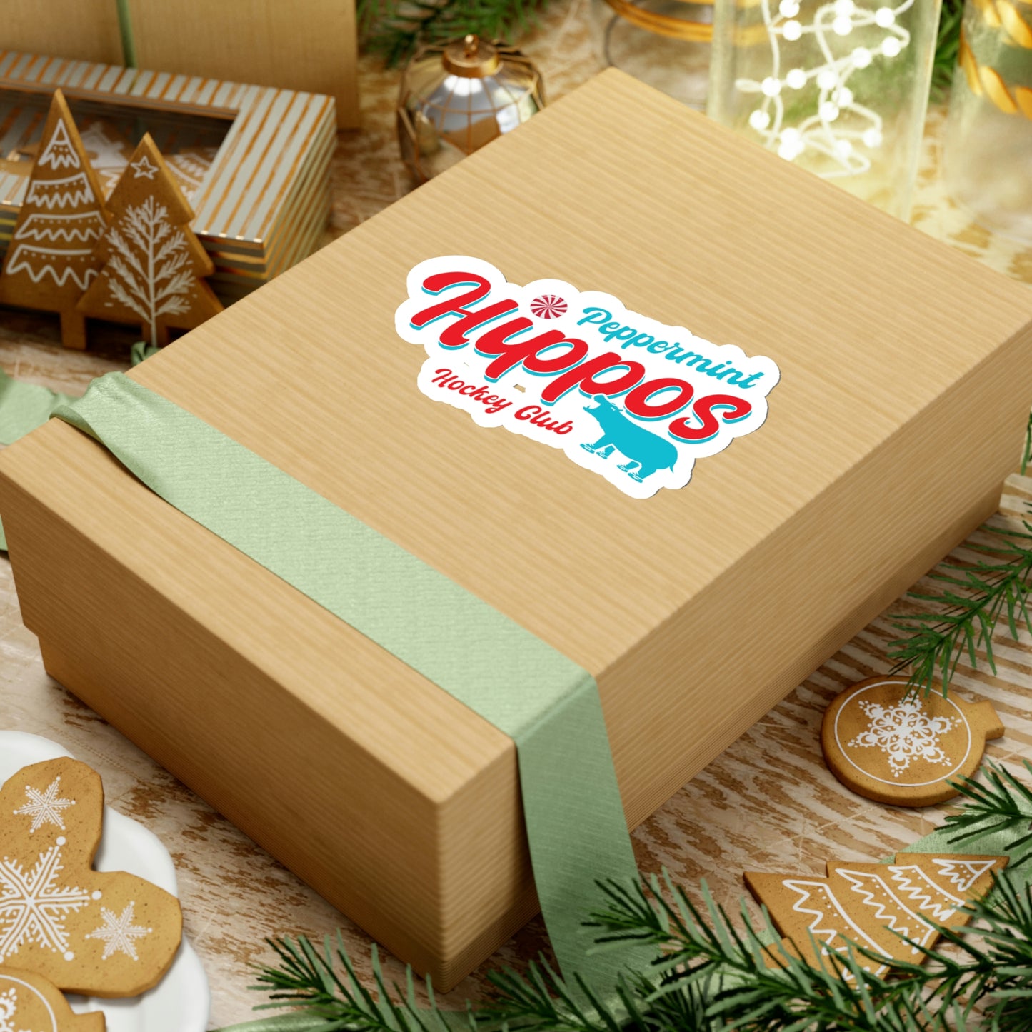 Peppermint Hippo Decal - Outdoor