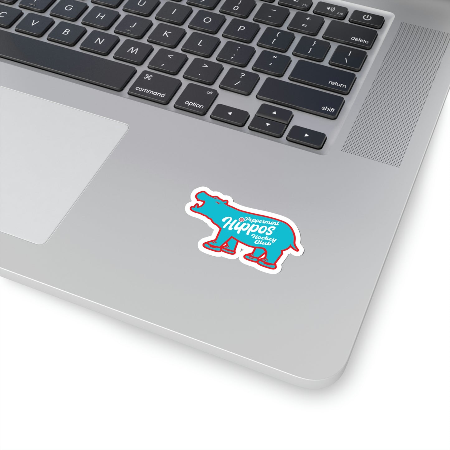 Blue hippo Peppermint Hippo Decal - Outdoor
