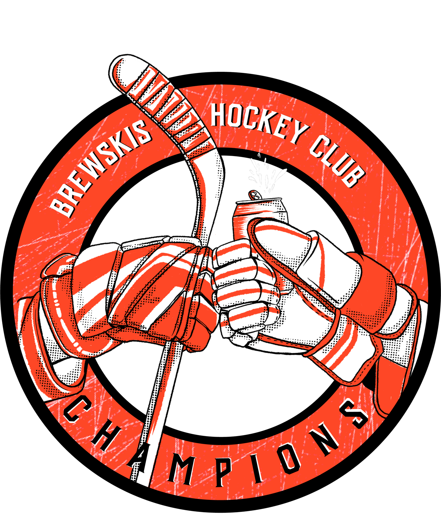 Brewskis Hockey Club Customizable Ladies Hooded Low Key Pullover