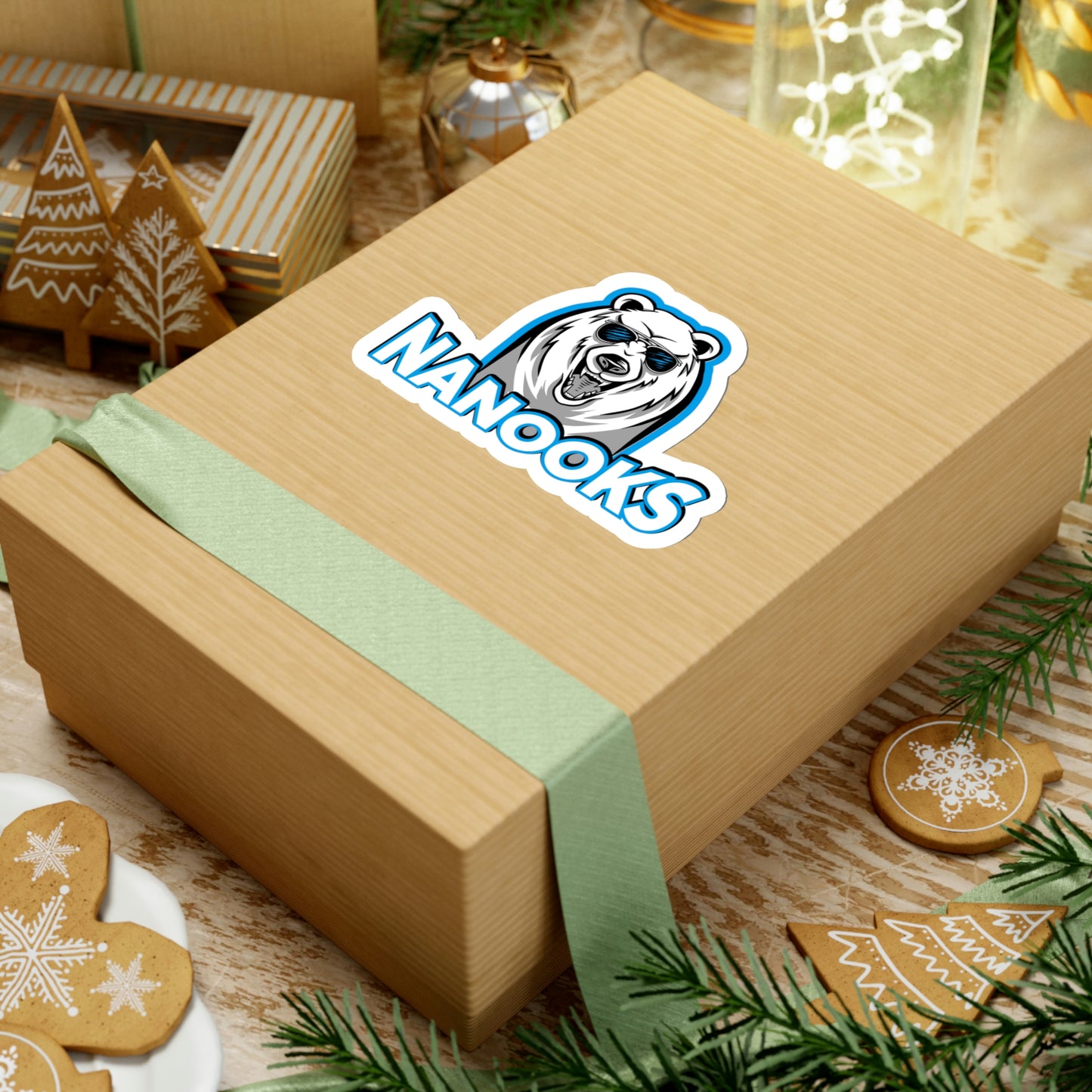 Nanook (no hockey text) Kiss-Cut Stickers