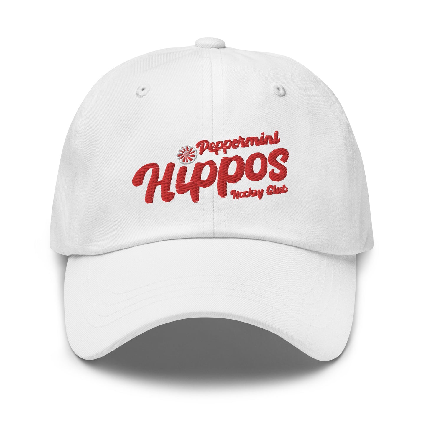 Peppermint Hippo White Customized Hat