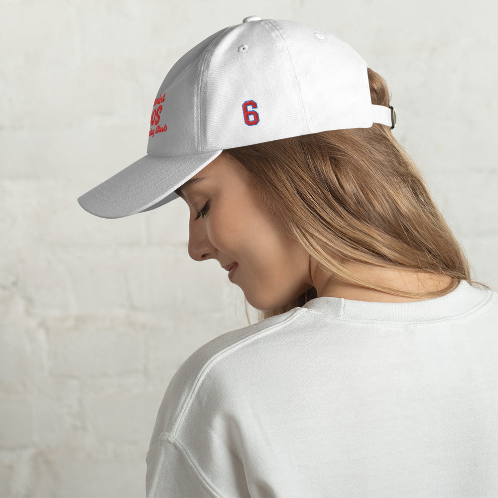 Peppermint Hippo Embroidered Hat - Customizable