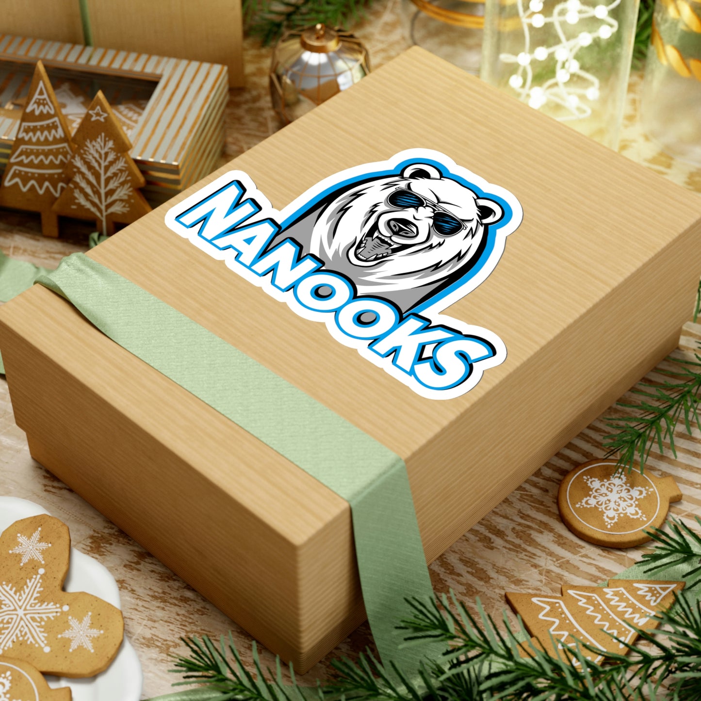 Nanook (no hockey text) Kiss-Cut Stickers