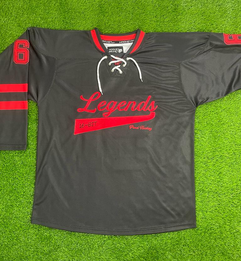 16-Bit Legends Jersey - Black and Red
