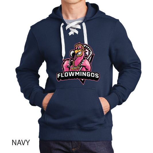 Flowmingoes Sport-Tek Lace Up Pullover Hooded Sweatshirt