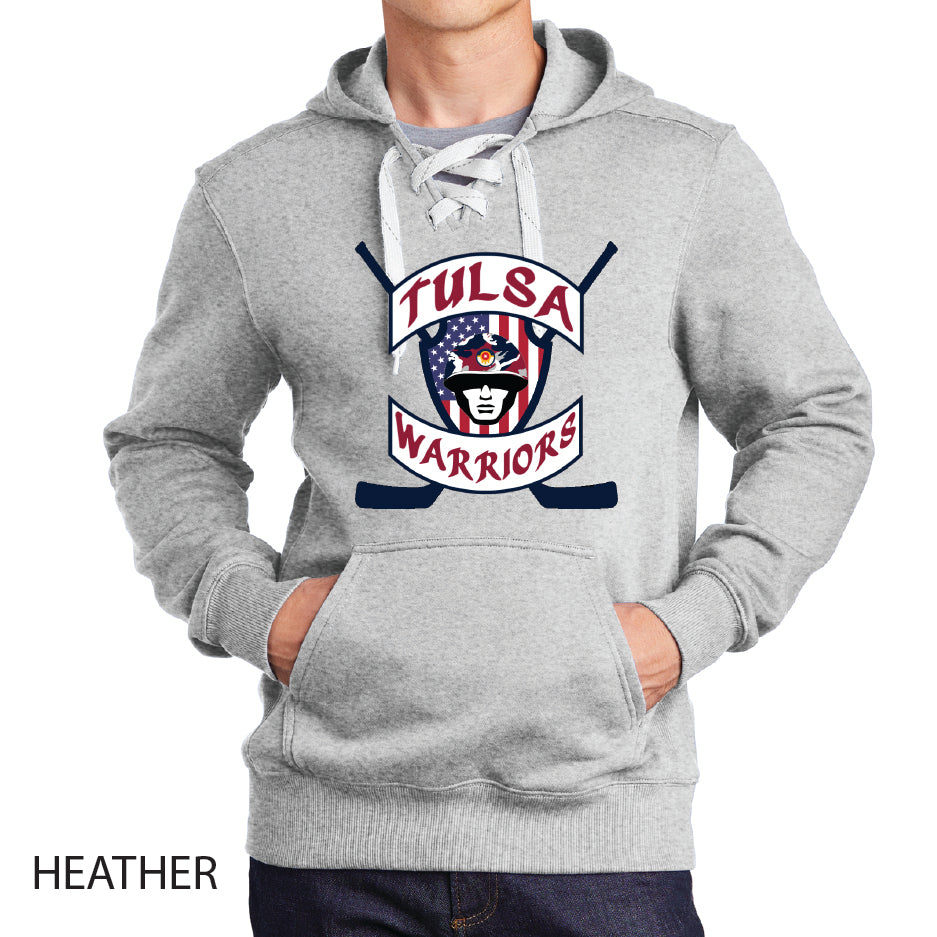 Tulsa Warriors Sport-Tek Lace Up Pullover Hooded Sweatshirt