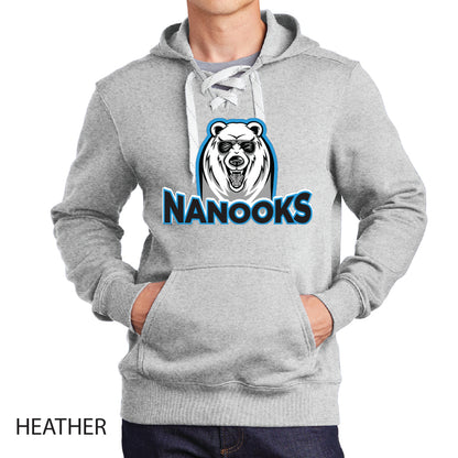 Nanooks Sport-Tek Lace Up Pullover Hooded Sweatshirt