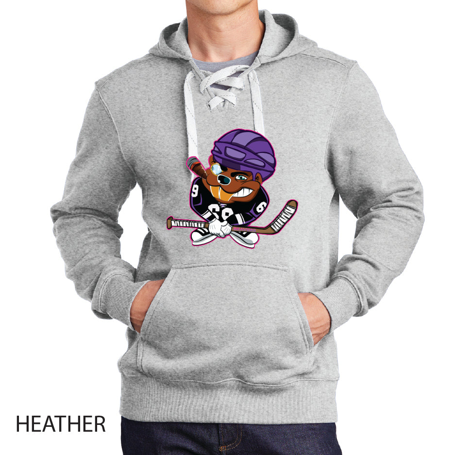 Beavers Sport-Tek Lace Up Pullover Hooded Sweatshirt