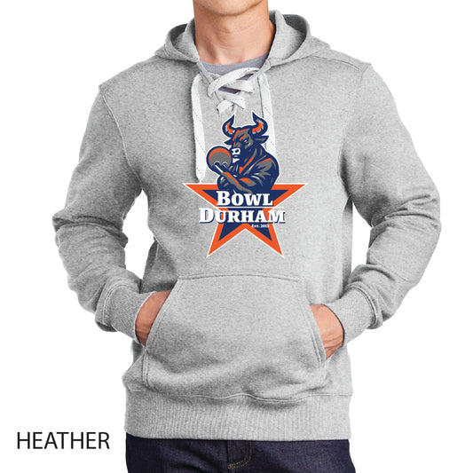 Bowl Durham Sport-Tek Lace Up Pullover Hooded Sweatshirt