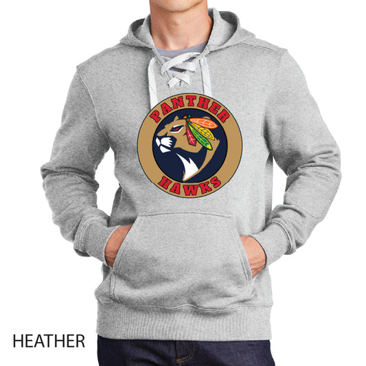 Panther Hawks Sport-Tek Lace Up Pullover Hooded Sweatshirt