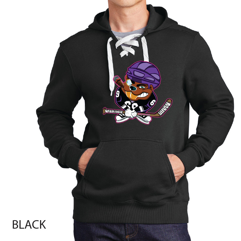 Beavers Sport-Tek Lace Up Pullover Hooded Sweatshirt