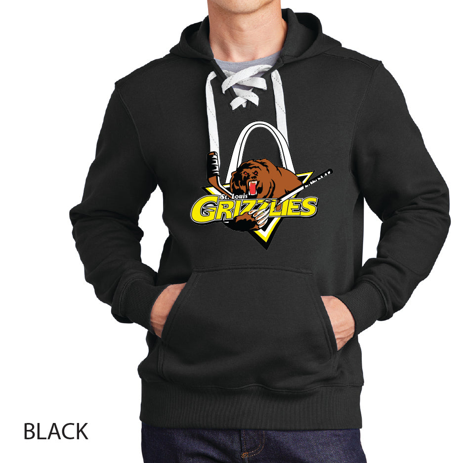 Grizzlies Sport-Tek Lace Up Pullover Hooded Sweatshirt