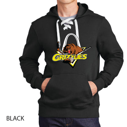 Grizzlies Sport-Tek Lace Up Pullover Hooded Sweatshirt