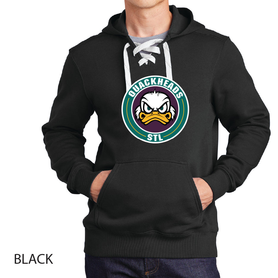 Quackheads Sport-Tek Lace Up Pullover Hooded Sweatshirt
