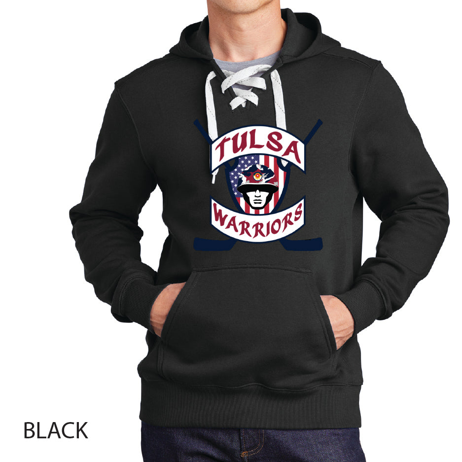 Tulsa Warriors Sport-Tek Lace Up Pullover Hooded Sweatshirt