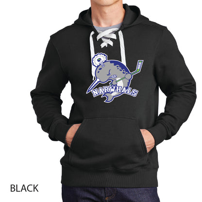 Narwhals Sport-Tek Lace Up Pullover Hooded Sweatshirt
