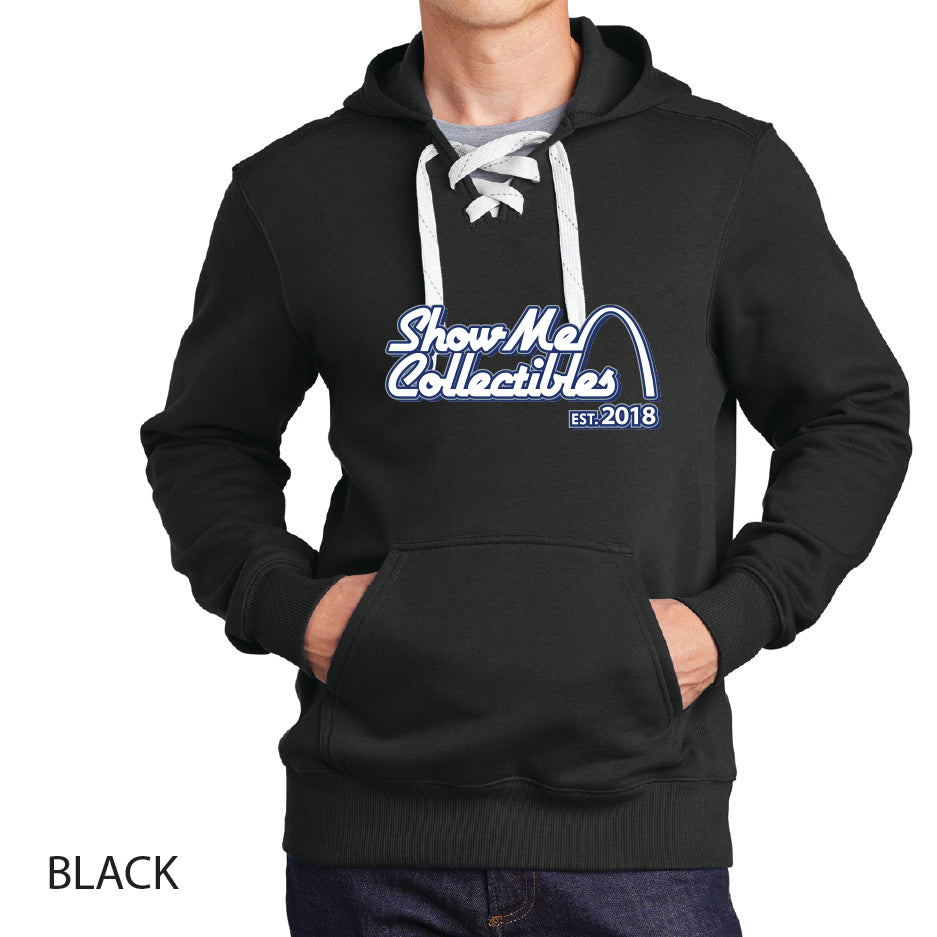 Show Me Hockey Sport-Tek Lace Up Pullover Hooded Sweatshirt