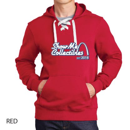 Show Me Hockey Sport-Tek Lace Up Pullover Hooded Sweatshirt
