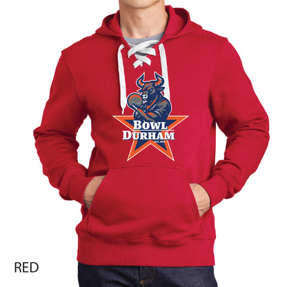 Bowl Durham Sport-Tek Lace Up Pullover Hooded Sweatshirt