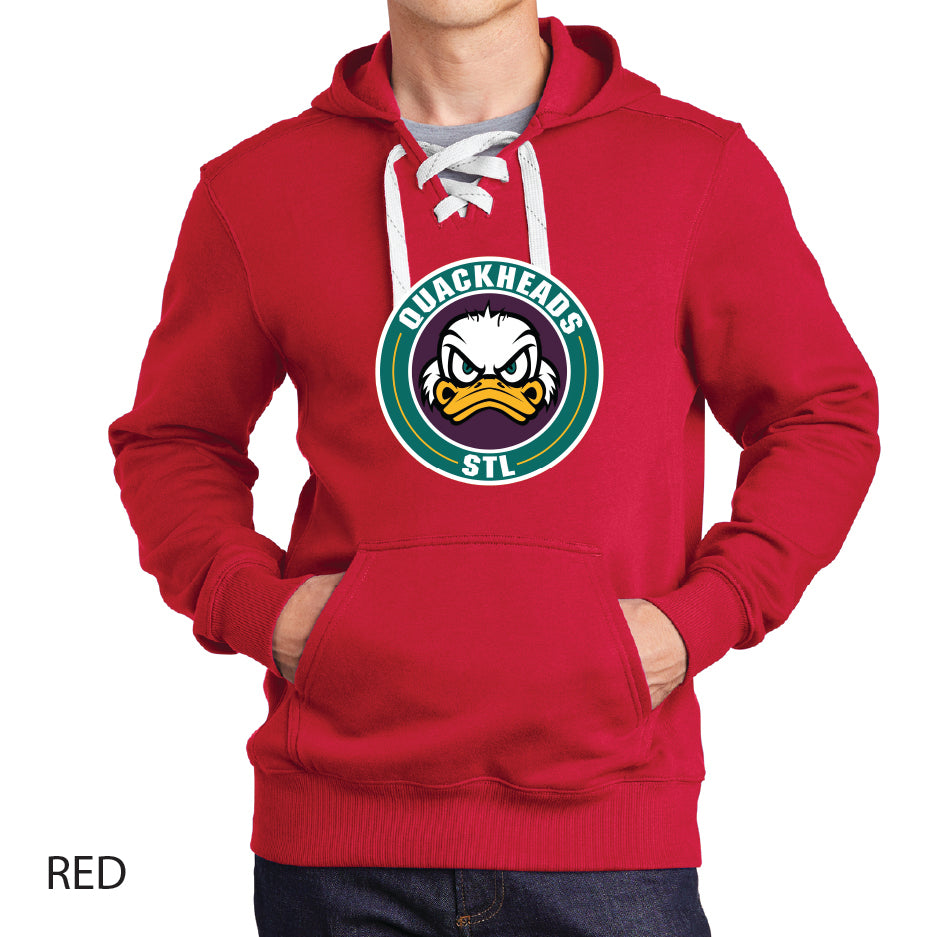 Quackheads Sport-Tek Lace Up Pullover Hooded Sweatshirt