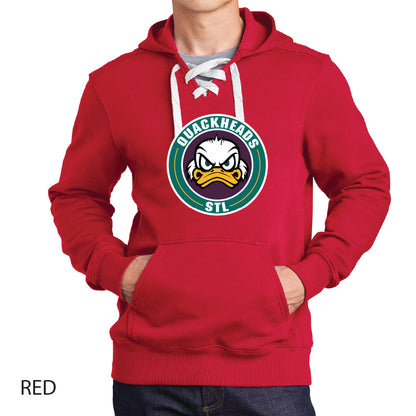 Quackheads Sport-Tek Lace Up Pullover Hooded Sweatshirt