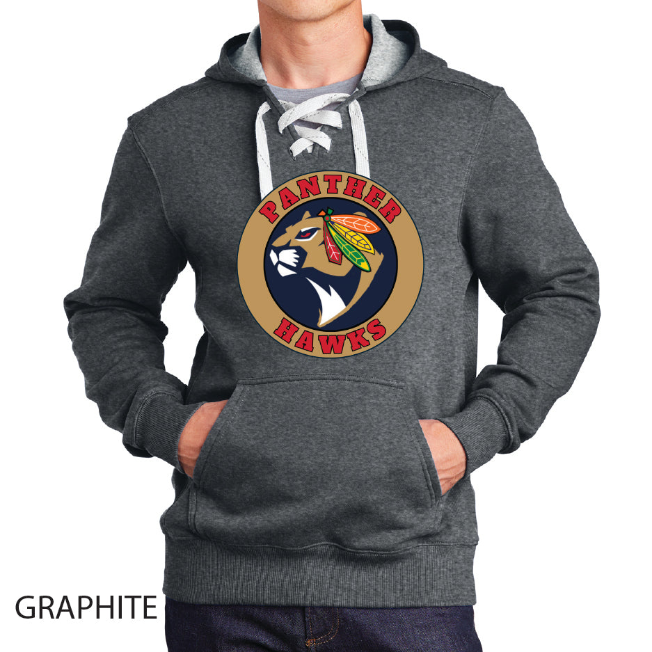 Panther Hawks Sport-Tek Lace Up Pullover Hooded Sweatshirt