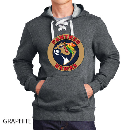 Panther Hawks Sport-Tek Lace Up Pullover Hooded Sweatshirt