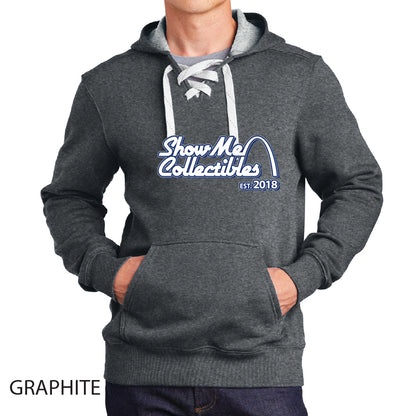 Show Me Hockey Sport-Tek Lace Up Pullover Hooded Sweatshirt
