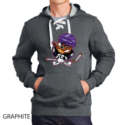 Beavers Sport-Tek Lace Up Pullover Hooded Sweatshirt
