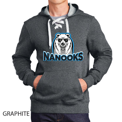 Nanooks Sport-Tek Lace Up Pullover Hooded Sweatshirt