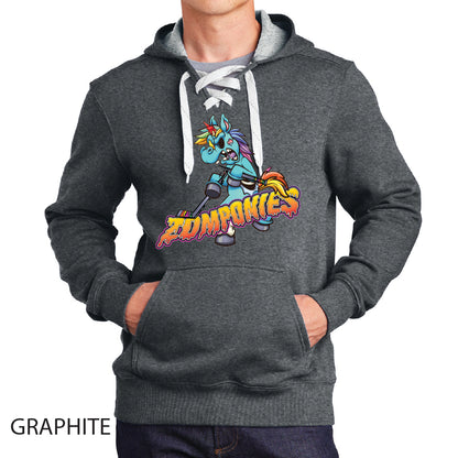 Zomponies Sport-Tek Lace Up Pullover Hooded Sweatshirt