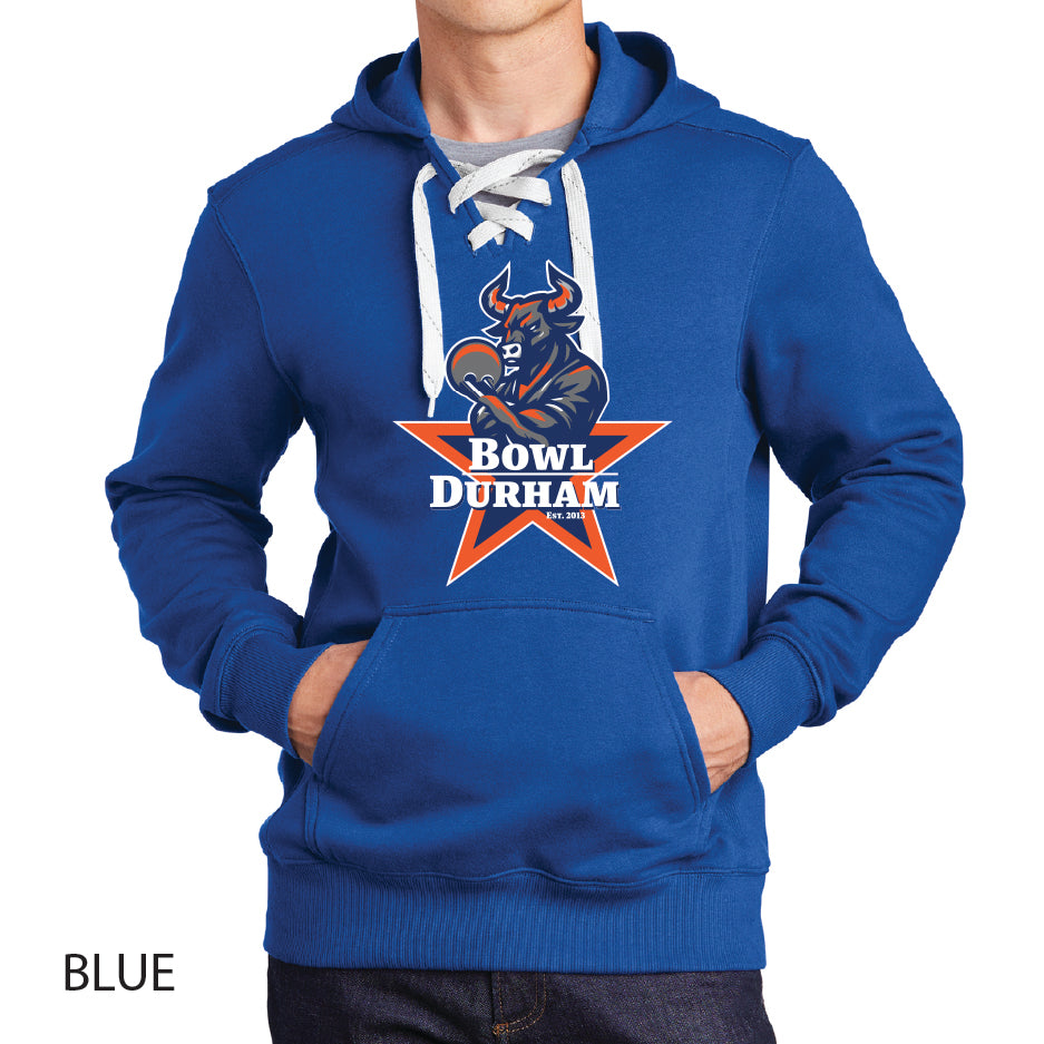 Bowl Durham Sport-Tek Lace Up Pullover Hooded Sweatshirt