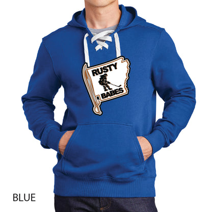 Rusty Babes Sport-Tek Lace Up Pullover Hooded Sweatshirt