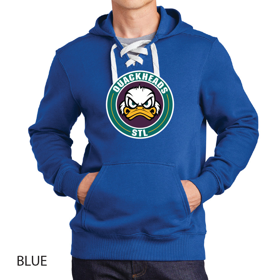 Quackheads Sport-Tek Lace Up Pullover Hooded Sweatshirt