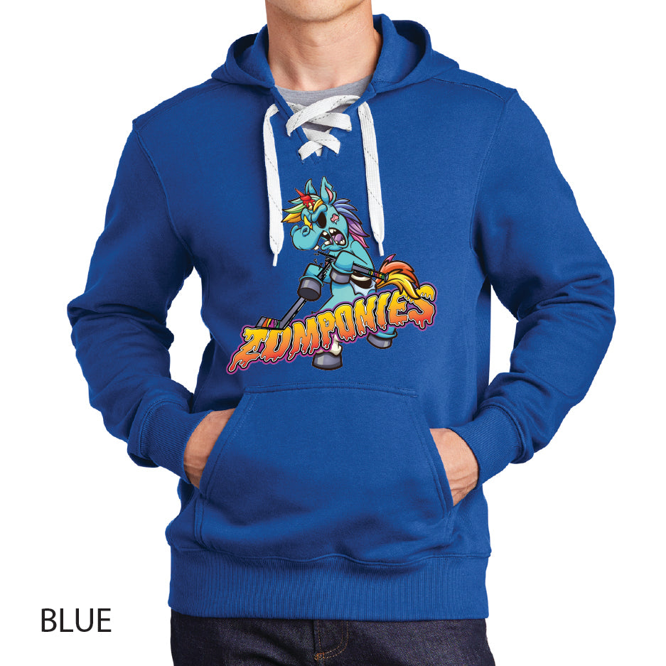 Zomponies Sport-Tek Lace Up Pullover Hooded Sweatshirt