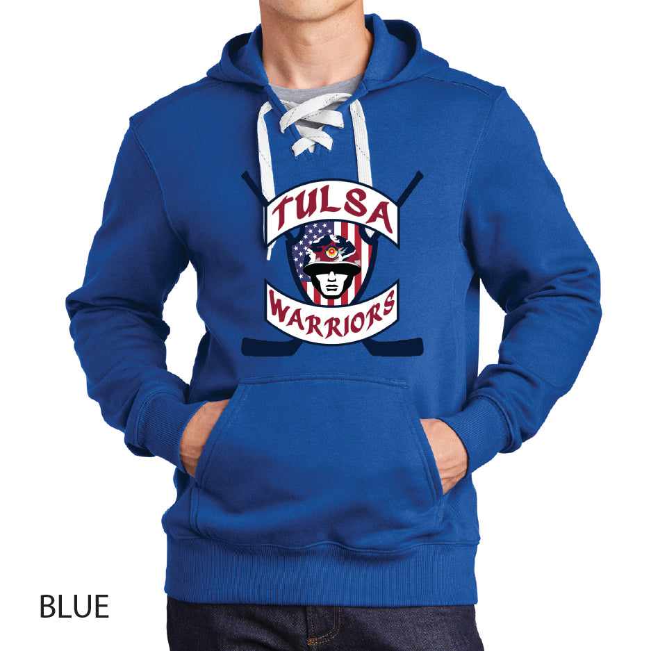 Tulsa Warriors Sport-Tek Lace Up Pullover Hooded Sweatshirt