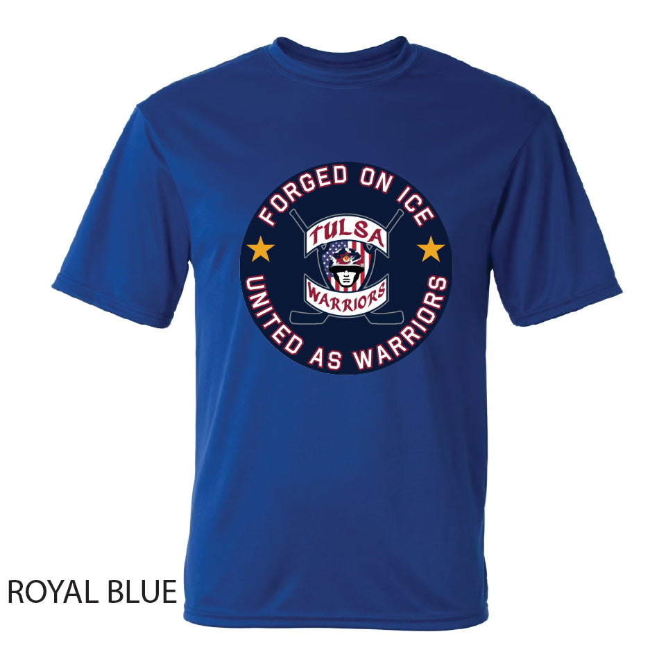Tulsa Warriors Circle Logo Performance Dri-Fit T-Shirt