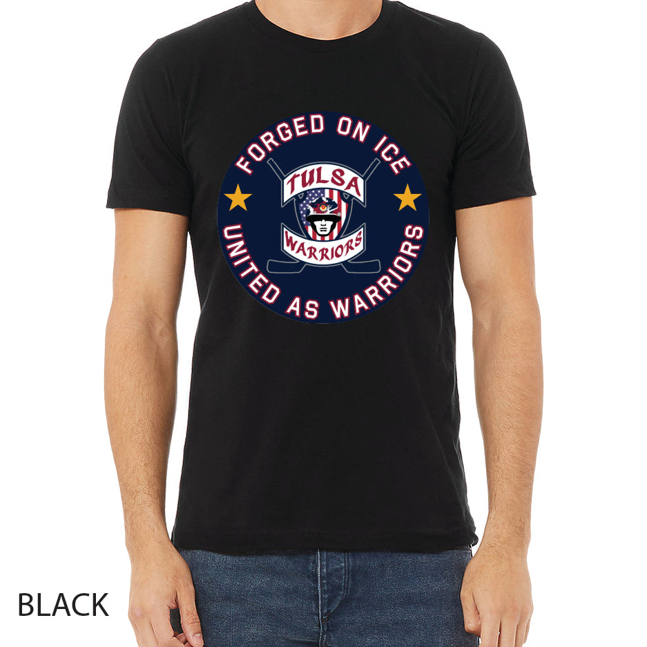 Tulsa Warriors Circle Logo Unisex Jersey Tee Crewneck T-Shirt