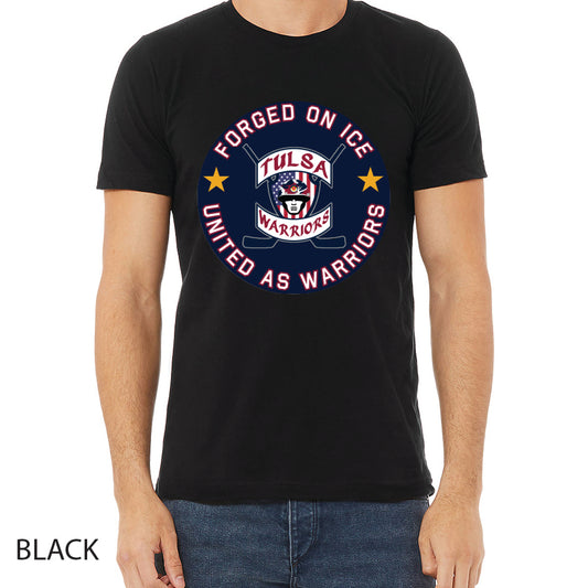Tulsa Warriors Circle Logo Unisex Jersey Tee Crewneck T-Shirt