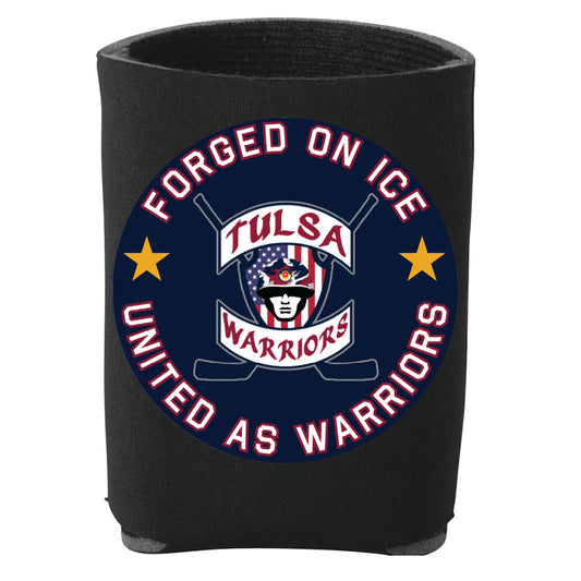 Tulsa Warriors Circle Logo Koozie