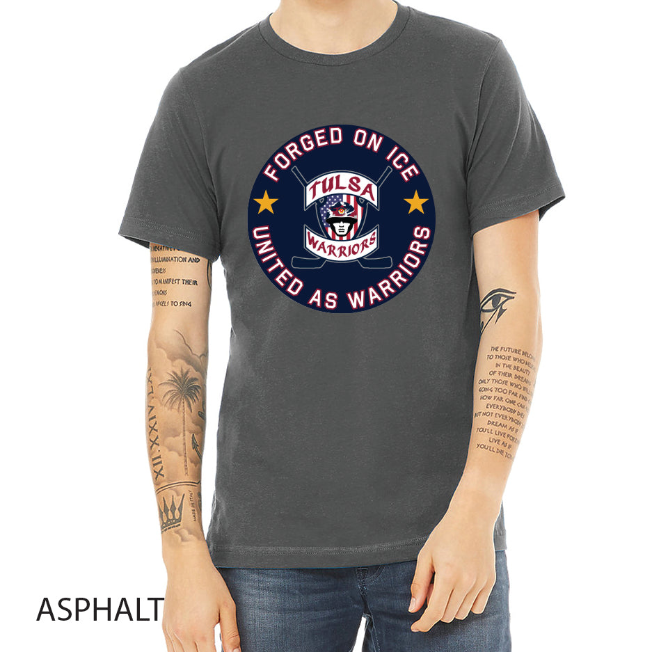 Tulsa Warriors Circle Logo Unisex Jersey Tee Crewneck T-Shirt