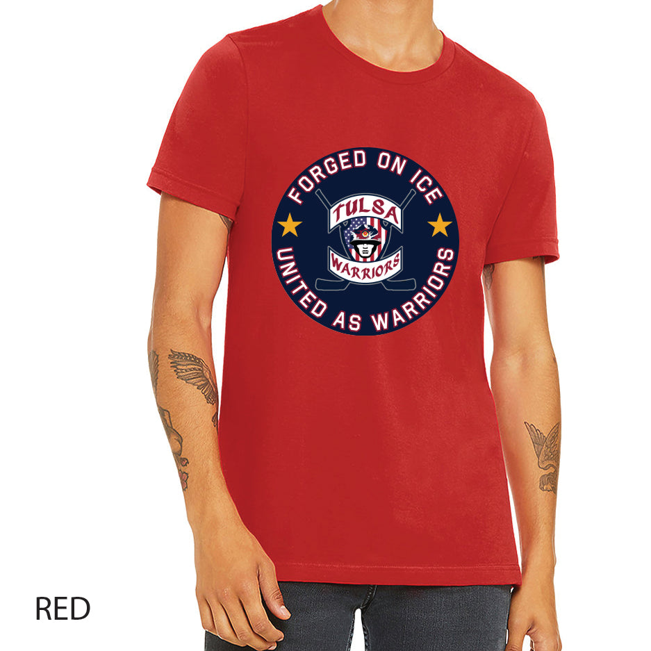 Tulsa Warriors Circle Logo Unisex Jersey Tee Crewneck T-Shirt