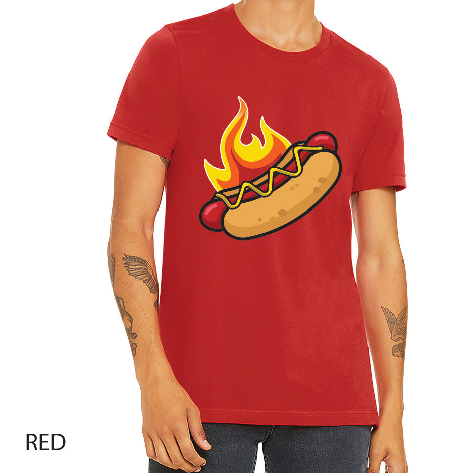 Hotdogs Unisex Jersey Tee Crewneck T-Shirt