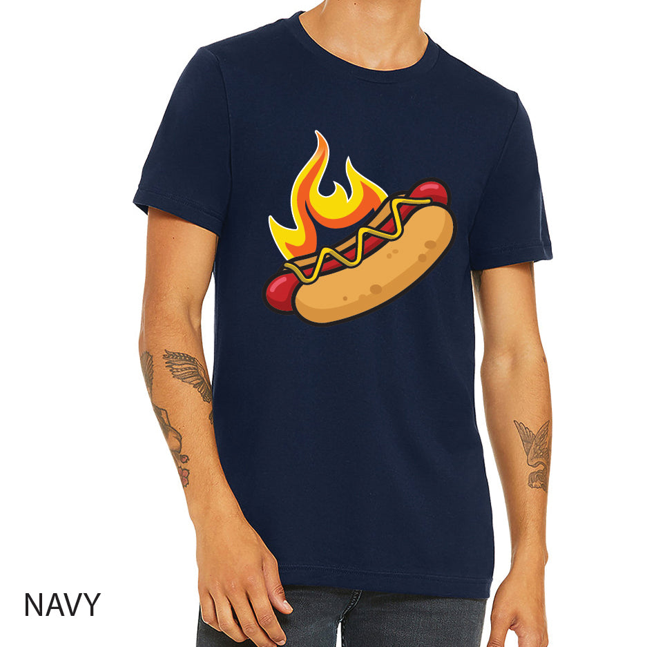 Hotdogs Unisex Jersey Tee Crewneck T-Shirt