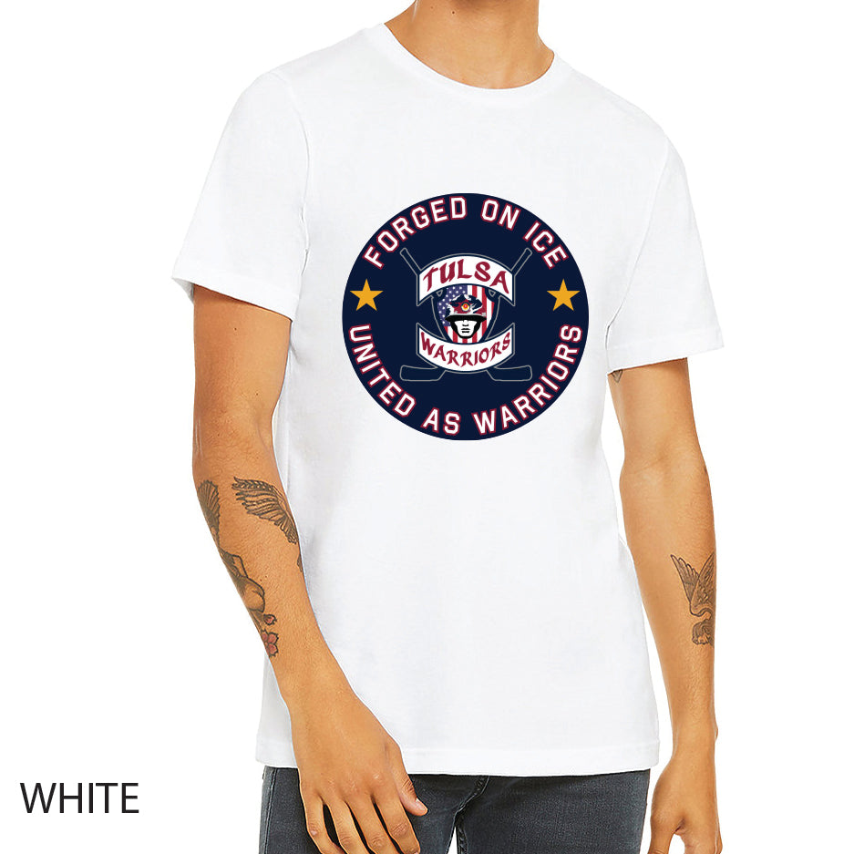 Tulsa Warriors Circle Logo Unisex Jersey Tee Crewneck T-Shirt
