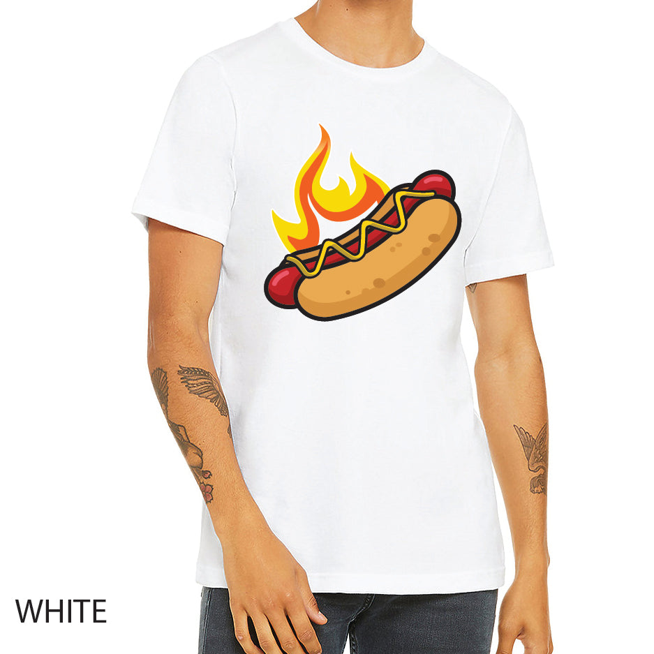 Hotdogs Unisex Jersey Tee Crewneck T-Shirt