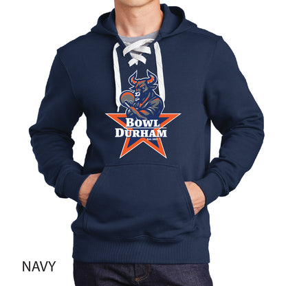 Bowl Durham Sport-Tek Lace Up Pullover Hooded Sweatshirt